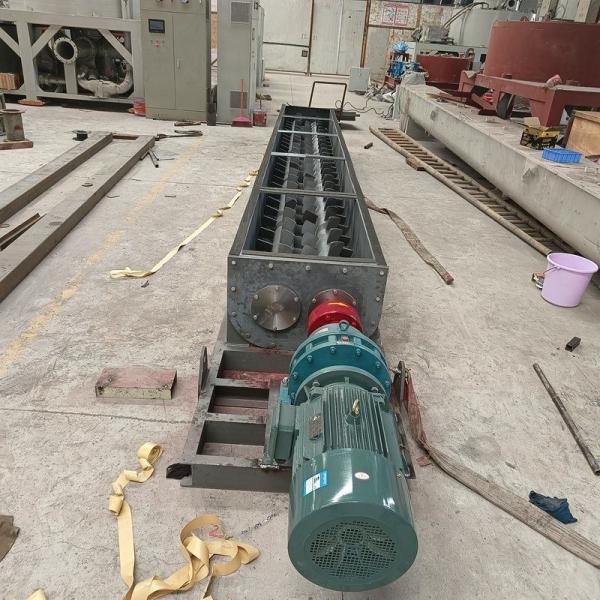 Stainless Steel Heat Resistant U-Shaped Screw Auger Conveyor with Customized Length for Granules and Grain Feeding