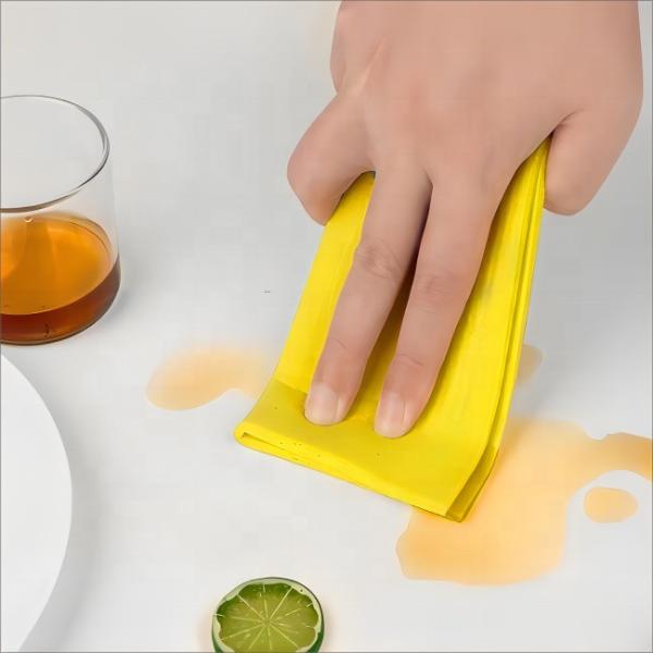 Chiffon éponge en cellulose compostable et personnalisable pour le nettoyage de la cuisine