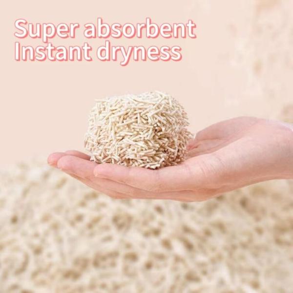 Residuos de gatos de tofu sostenibles de alta absorción y biodegradables