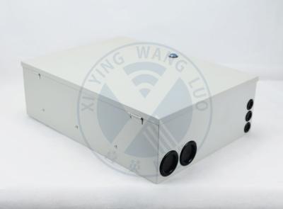 Indoor Cold rolled steel(SPCC)  Wall Mounted Fiber Optic Distribution Box with 8*1:8 PLC Port SC