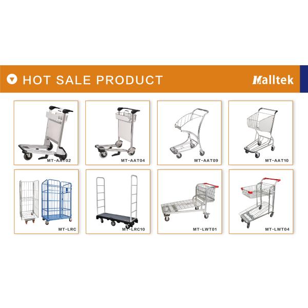 Airport Trolley For Intermational Airport Store With Basket