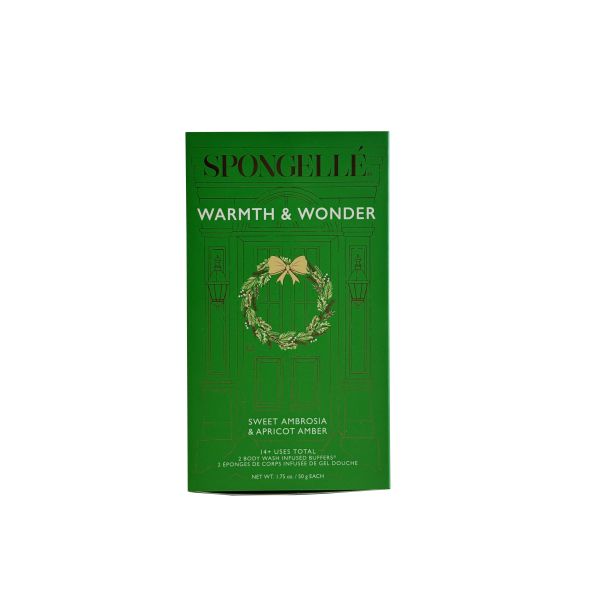 Holiday Sliding Drawer Gift Box with Gold Foil Finish Sweet Body Wash Balls and Eco-Friendly Packaging