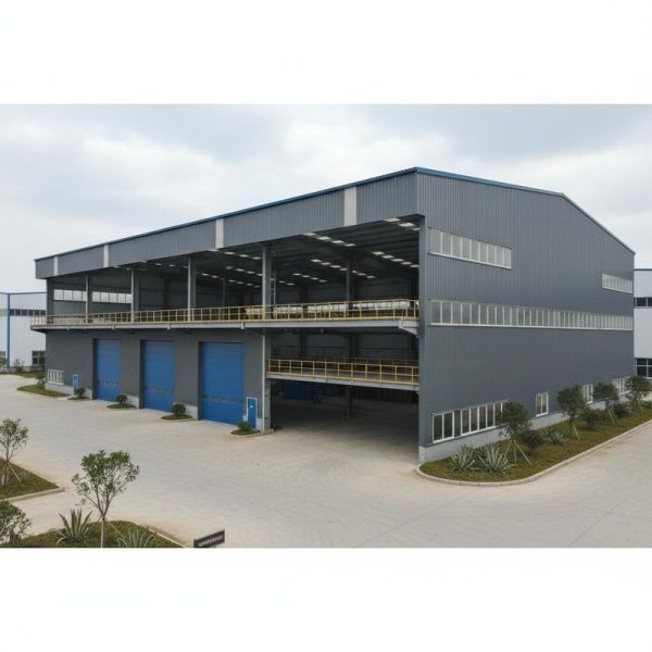 C Z Shape Channel Purlin Steel Structure Warehouse with 7 Bay Layout and Robust Steel Structure Platform