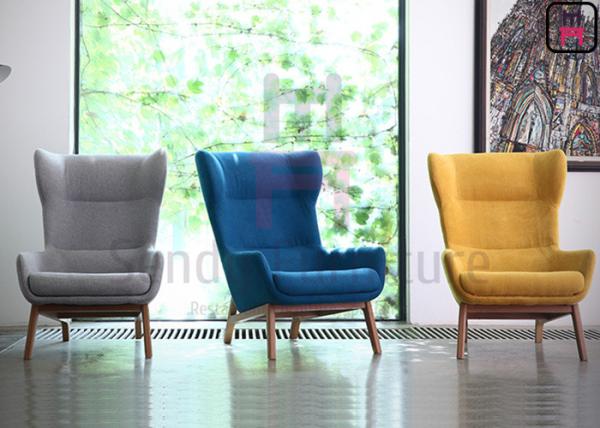 Cadeira de leitura confortável da madeira maciça, cadeiras acolhedores da sala de visitas do tigre da tela do braço
