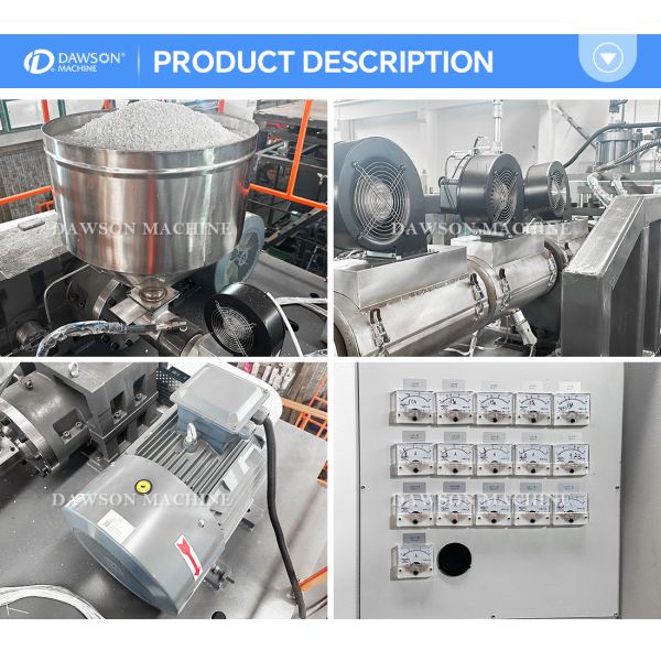 Single Station HDPE Wide Mouth Daily-Use Containers Making Machines Extrusion Blowing Molding Machine