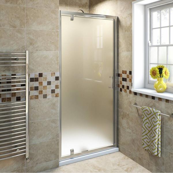 Sécurité Isolation acoustique Confidentialité Porte de douche glacée Porte de douche en verre pour hôtel / villa / bâtiment public