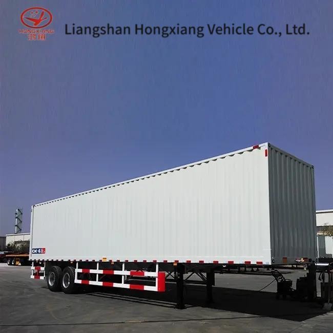 Medium Duty 80 Ton 40 Ton Dry Van Semi Trailer Box Semi Trailer Van Semi Truck Trailer