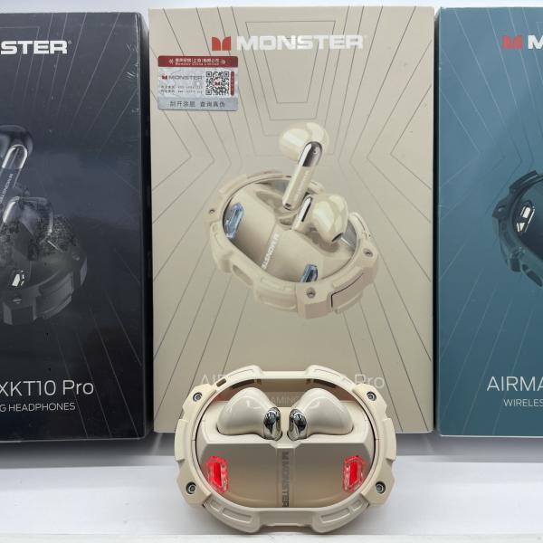 XKT10 PRO Monster TWS Earbuds Wireless CE Certificate With Neon Light