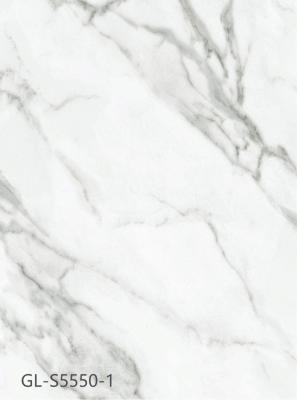 6mm Light Grey Marble Vinyl Flooring Dampproof Nature Friendly Scratch Resistant GKBM Greenpy GL-S5550-1