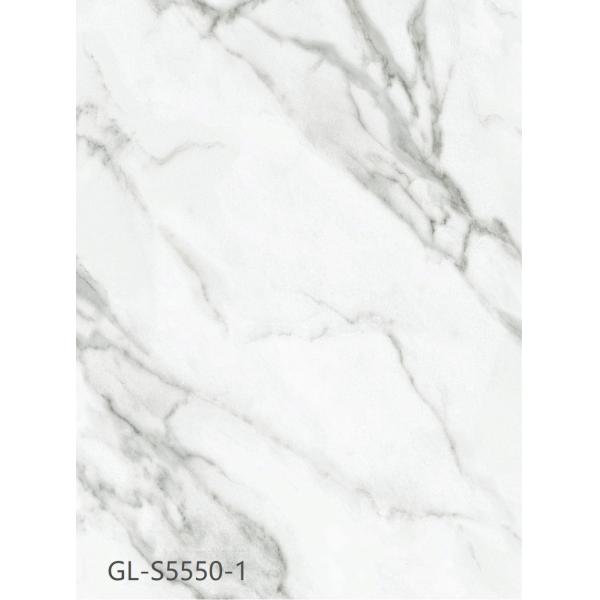 6mm Light Grey Marble Vinyl Flooring Dampproof Nature Friendly Scratch Resistant GKBM Greenpy GL-S5550-1
