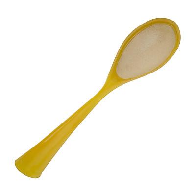 Yellow Curved Handle Foot Callus Remover Silica Sand Foot Grater Scraper