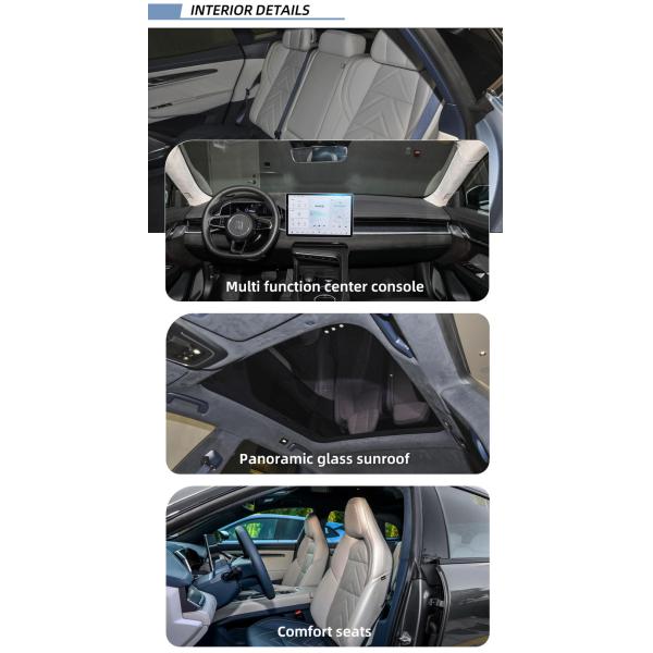 White Color SUV EV Cars 6 Seats 160 Km/H 4 Wheel  Electric Car