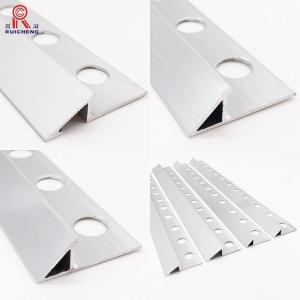 Polished White Aluminium Tile Trim 10mm Nickel Anodized King Edging