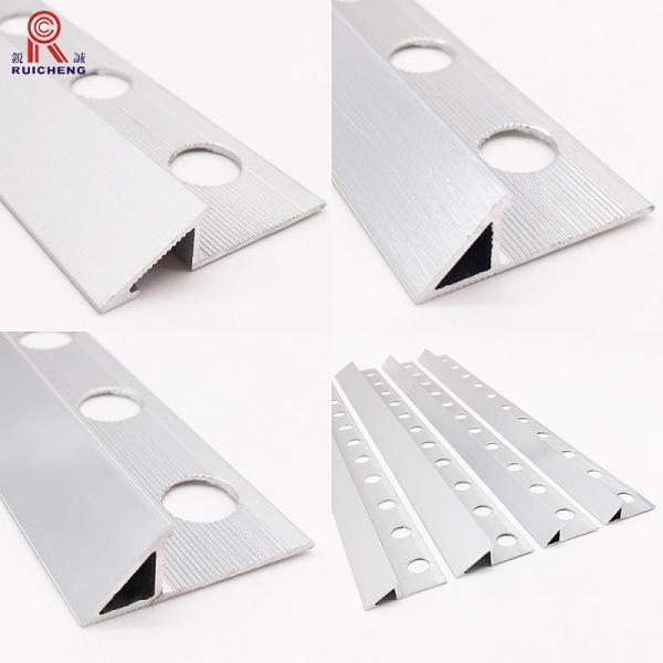 Silver Triangle Aluminum Tile Trim 3m Length Corrosion Resistance