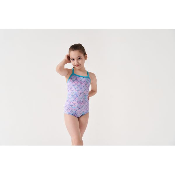 UPF30 Breathable Off the Shoulder Girls Swimwear One Piece Swimsuit for Summer Beach