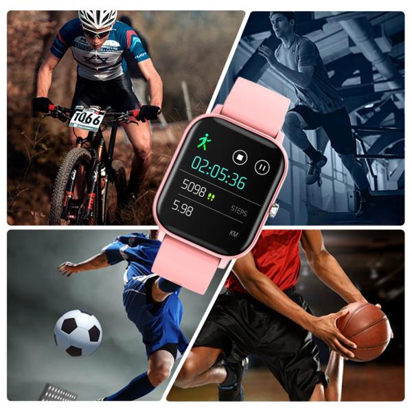 Smart Watch do esporte de BT4.2 P8 Bluetooth, coração Rate Blood Pressure de um Smartwatch de 1,4 polegadas