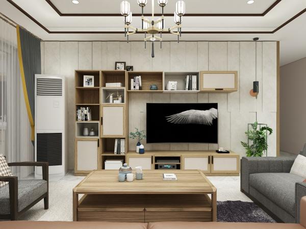 Bespoke Living Room Wall Cabinet Floor TV Stand And Storage Display Racks For Space Saving Furniture In Apartment House