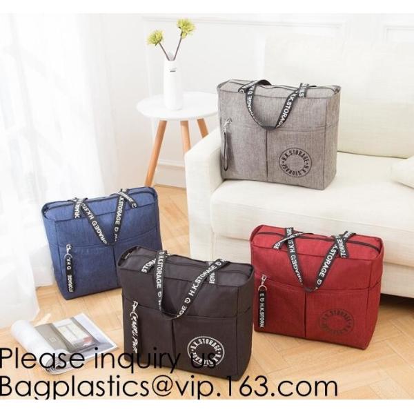 Pink Color Nylon Waterproof Handbag Large Capacity Carry-on Bag Durable Multifunction Bag Portable Women Bag