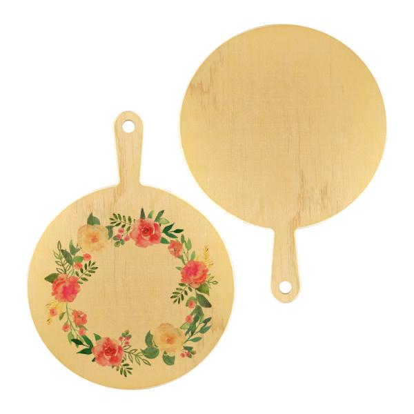 Custom Wood Cutting Board Kitchenware DIY Plywood Sublimation Pizza Cutting Board With Handle