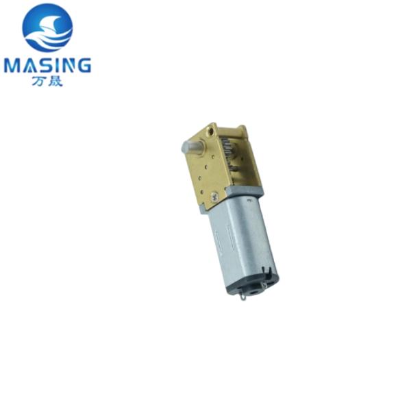 12mm N10 N20 N30 Right Angle Gearbox Small Worm Gear DC Brushed Motor Door Lock Motor 5V 12V