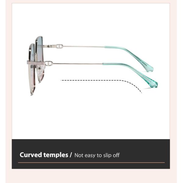 Не поляризовыванное УЛЬТРАФИОЛЕТОВОЕ слишком больших солнечных очков рамки металла анти- защищает глаза