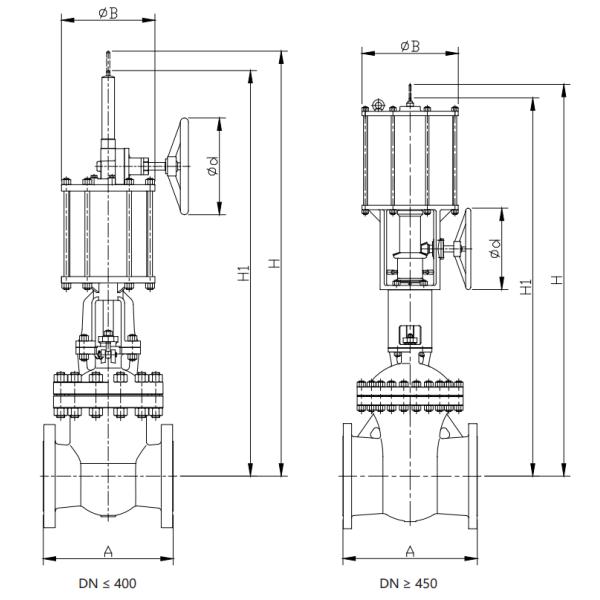 Cast Through Parallel Gate Valve DN40 50 65 80 100 125 200 250 300