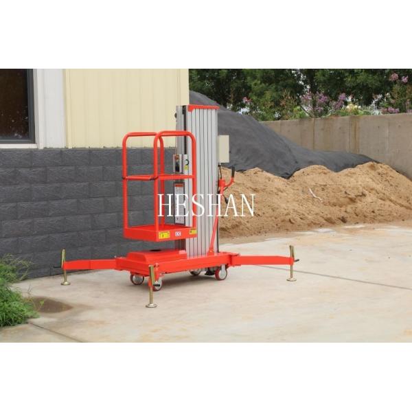 Подъема рангоута OEM подъем платформы человека алюминиевого вертикального гидравлический один