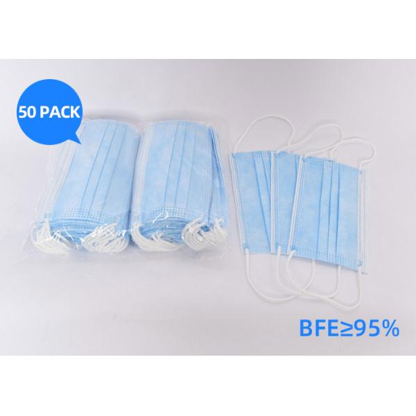 Elastic Earloop Disposable Face Mask 3 Layers OEM ODM Available