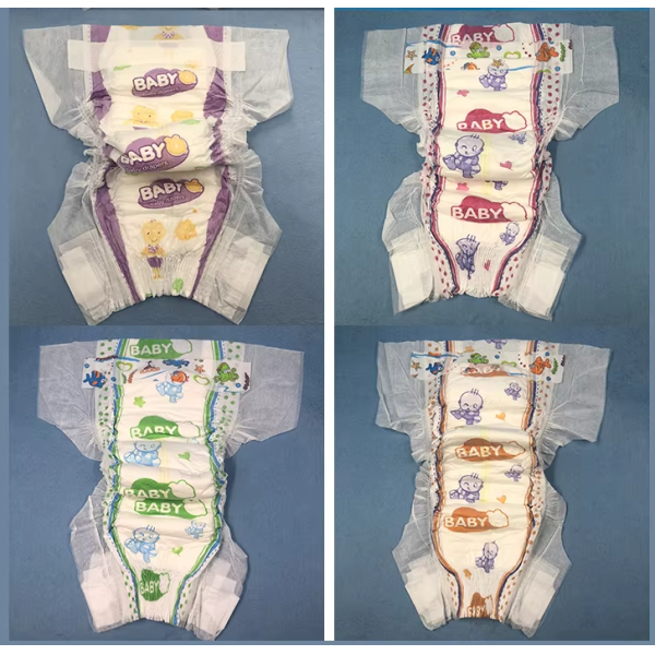 Hot Selling High Quality Disposable All Sizes Baby Diapers Nappies for New Born Babies Factory in China