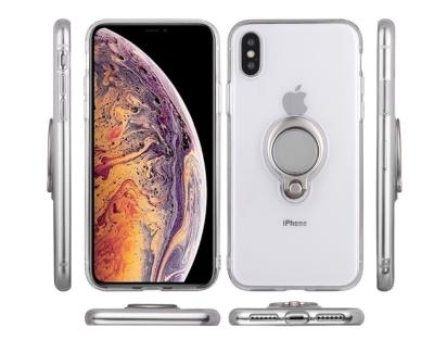 Color  Clear Ring Magnetic Car Mount Holder Soft TPU Case Back Cover For IphoneXS MAX IphoneXR Iphhone8 Plus Iphone7