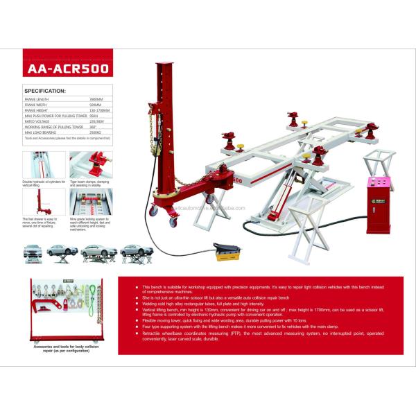 Rectificador automático del bastidor del coche el chasis el alisador del sistema de reparación de colisión automática mini banco del coche AA-ACR500