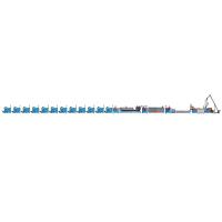Machine à attacher des bandes en plastique à vis unique en PP 9 mm