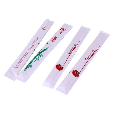 Hashis gêmeos dos hashis de bambu descartáveis japoneses feitos sob encomenda com logotipo