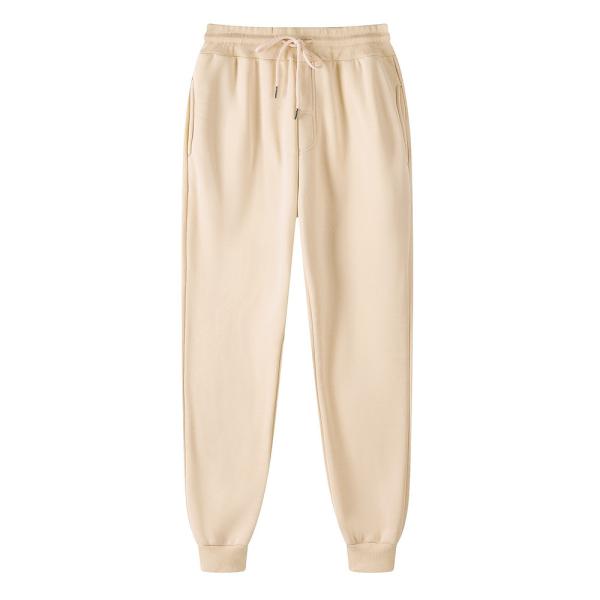 Winter Season Custom 220g Solid Color with Fur Sweatpants Unisex Leisure Sports