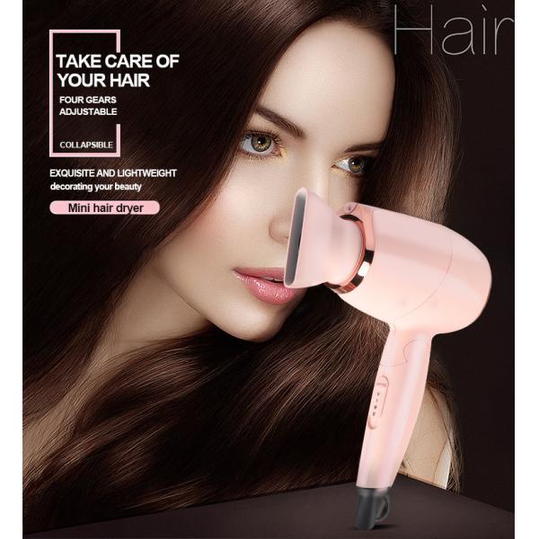 50/60Hz Hair Blow Dryer , Portable 1200W Negative Ion Hair Dryer
