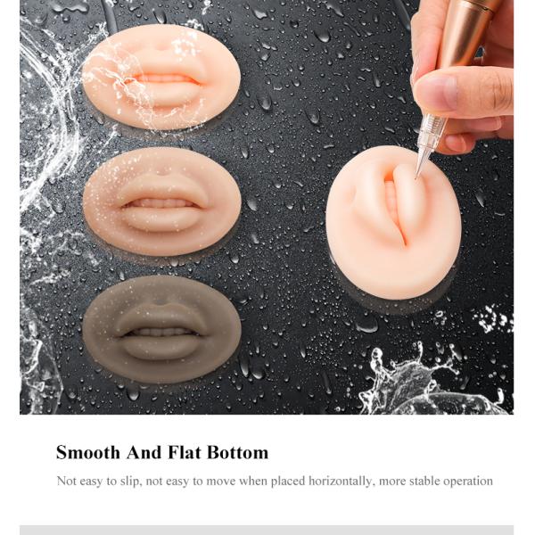 симуляция нежности кожи 7.8cm*5.1cm практики татуировки макияжа губы силикона 3D постоянная