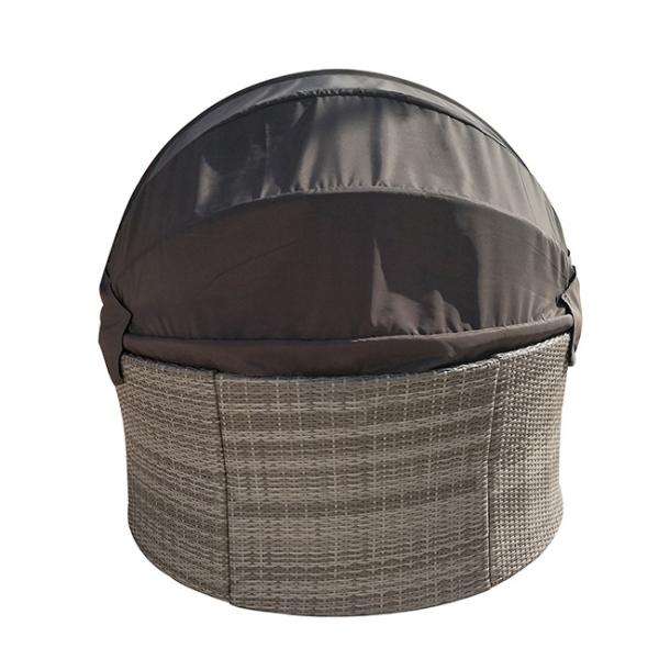 PE Rattan Garden Lounge Chair Sofa Furniture Chair Daybed Lying Bed Beach