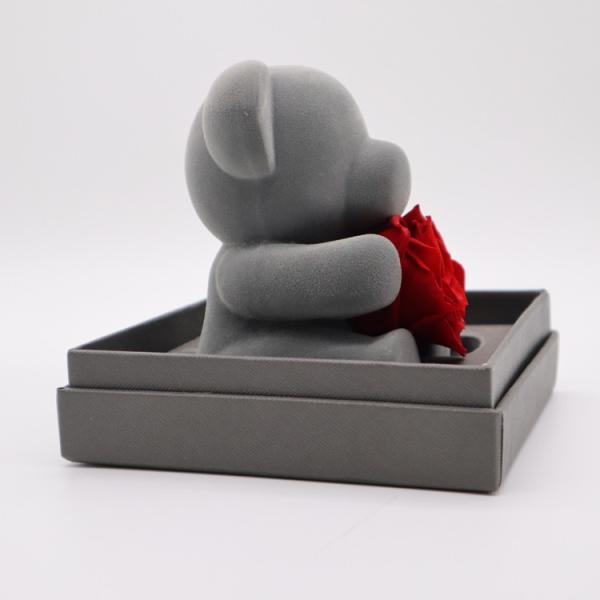 Valentine'S Day Everlasting Rose Bear With Gift Box For Wife / Girlfriend / Mother