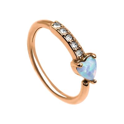 Joia perfurando 18G Rose Gold Septum Ring do nariz tradicional nupcial