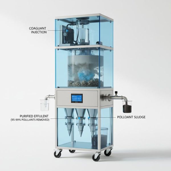 Efficient Sewage Treatment System 95-99% Pollutant Removal 1000 M3/Day Capacity Multi-Stage Treatment Process