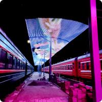 T20-3L écran à LED Pixel Display Mur vidéo flexible avec 92% de transparence élevée