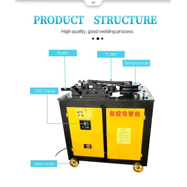 Pipe Bending Machine Type WG38 Automatic Primary Shaping Steel Bar and Tube Bender