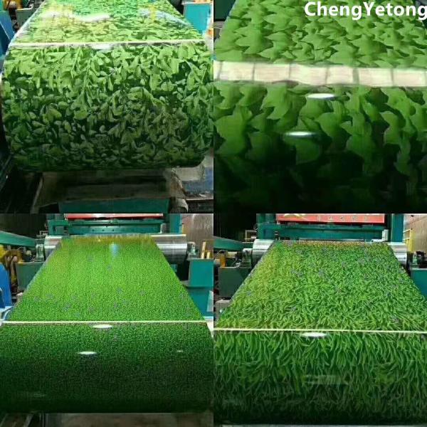 PE Coating Color Coated Steel Coil Customized Pattern Printing Width 700-1600MM