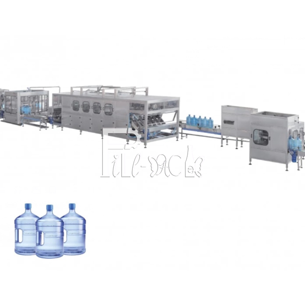 12 Heads 1000BPH 5 Gallon Bottle Washing Machine