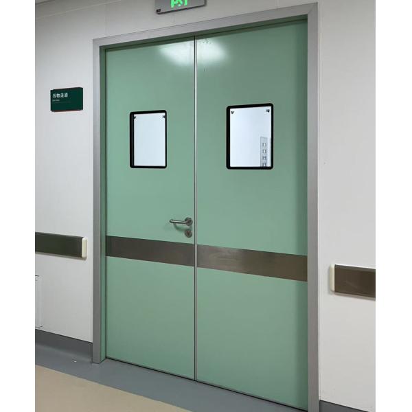 Customized Swing Airtight Door Manual Double Leaf Steel Door For Pharmaceutical Cleanrooms