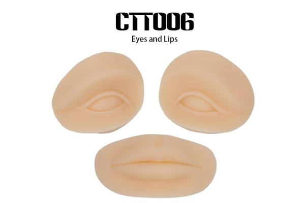 Silicone Rubber Eyes Permanent Makeup Practice Skin Lips For Beginner