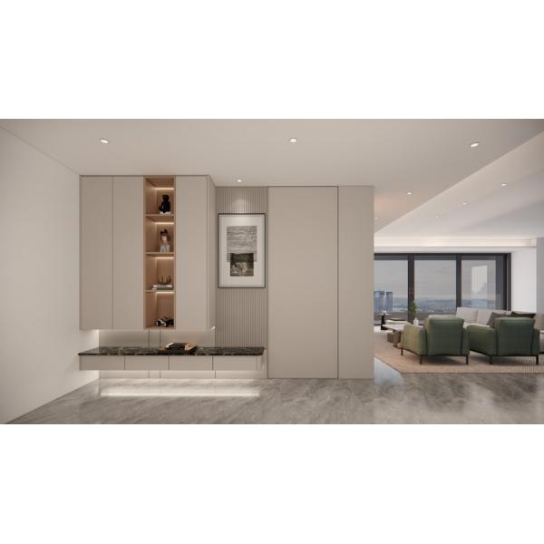 Gabinete de calzado de acero inoxidable Fadior Premium montado en la pared con panel de rejilla decorativa