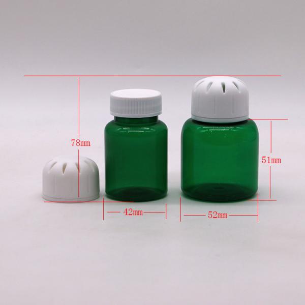 90ml/3OZ Quadrado PET Plastic Pill Capsule Tablet para embalagem de especiarias sólidas Amostra gratuita