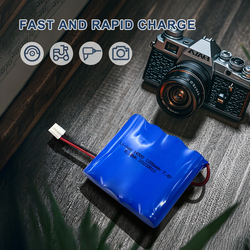 OEM 7.4V 1200mah 8.8wh 3S2P 18650 Батарея с разъемом