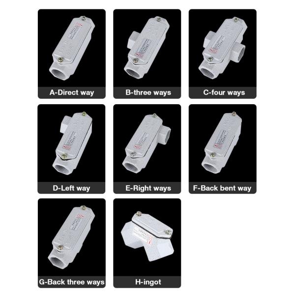 Explosion-proof Aluminum Alloy Metal Junction Box Outdoor Electrical Wire Box